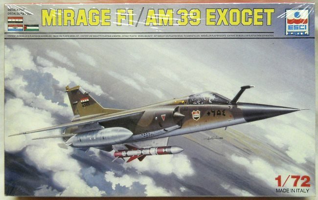 ESCI 1/72 Mirage F1 AM39 Exocet - Iraq No. 111 Sq / South Africa No. 3 Sq / Jordan 1st Squadron - (F-1), 9063 plastic model kit